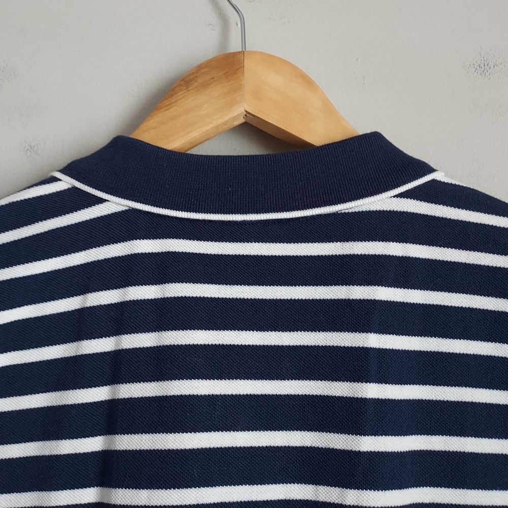 Scotch & Soda Men's Short Sleeve Blue and White Stripe Polo Size Large NEW NWT - Picture 7 of 13